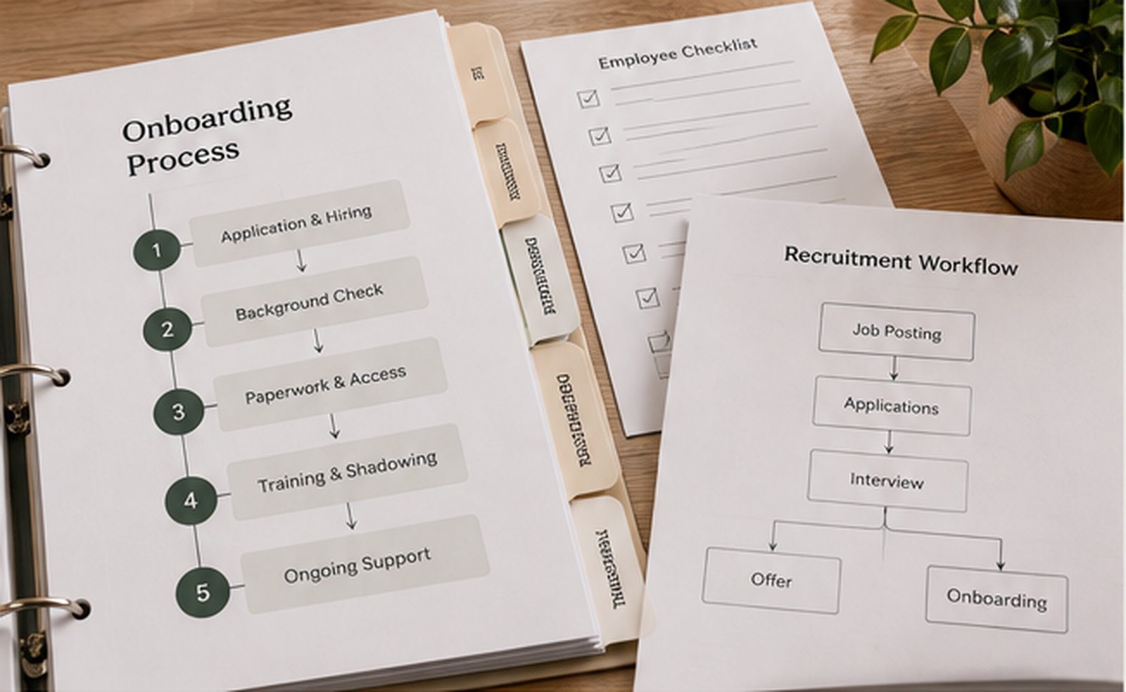 Business onboarding process and workflow documentation